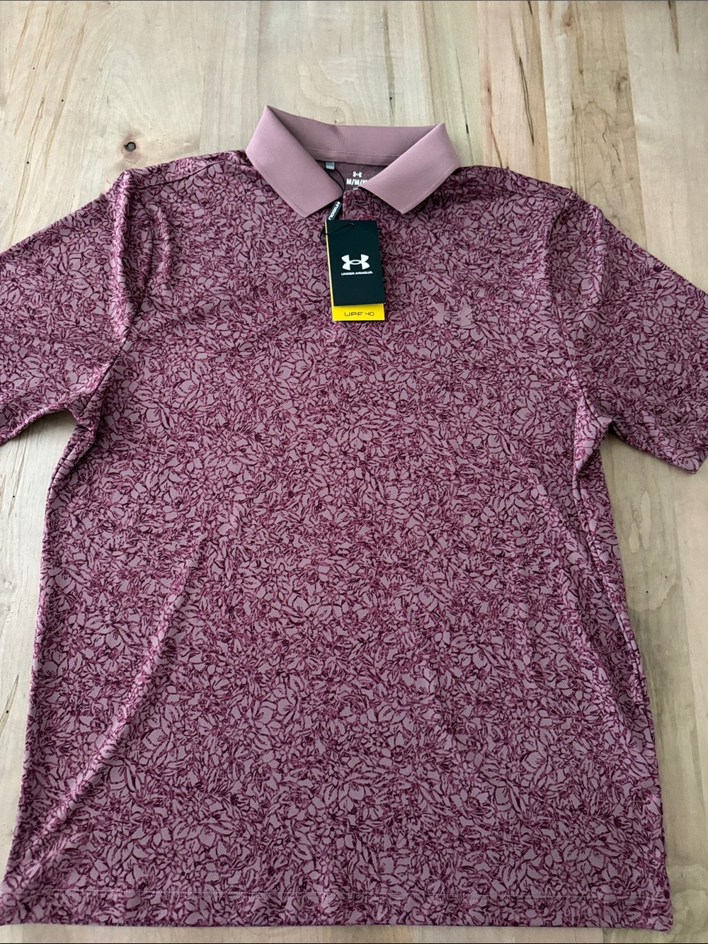 Under Armour Men’s Rose Floral-Pattern Polo